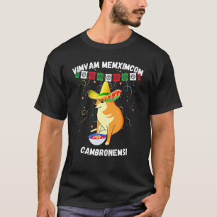 Mexicos Onafhankelijkheidsdag Cheems Charro Pet Po T-shirt