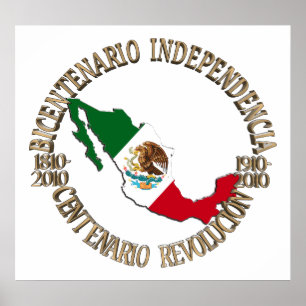 Mexico's tweehonderdjarige verjaardag poster