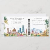 Mexique | Carte d'embarquement pour mariage de des (Devant)