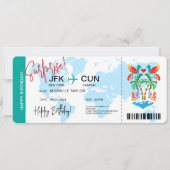 Mexique Carte d'embarquement Surprise Billet d'ent (Devant)