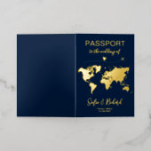 Mexique Carte du monde Mariage Monogramme de passe (Mise à l'extérieur)