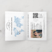 Mexique Carte du monde Mariage Passeport Monogramm (Couchage intérieur)
