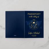 Mexique Carte du monde Mariage Passeport Monogramm (Mise à l'extérieur)