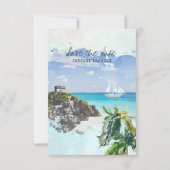 Mexique | Carte Itinéraire De Mariage De Destinati (Dos)