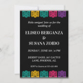 mexique coloré invitation mexicaine mariage (Devant)