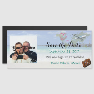 Mexique Destination Wedding Save the Date Magnet