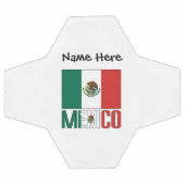 Mexique et drapeau mexicain avec votre nom Soccer  (Plat)