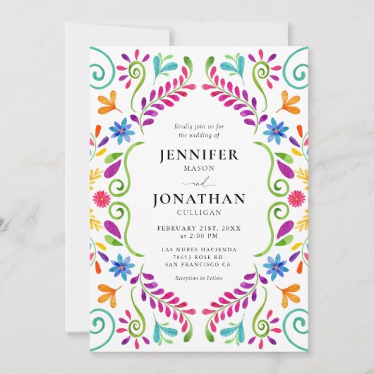 Mexique Faire-part de mariage (Devant)