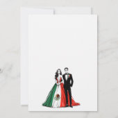 Mexique Faire-part de mariage à deux (Dos)