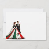 Mexique Faire-part de mariage à deux (Dos)