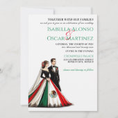 Mexique Faire-part de mariage à deux (Devant)