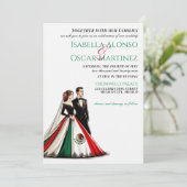 Mexique Faire-part de mariage à deux (Debout devant)