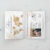 Mexique Mariage Destination Passport Carte du mond (Intérieur)