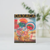 Mexique Oaxaca carte postale voyage vintage (Debout devant)