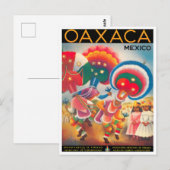 Mexique Oaxaca carte postale voyage vintage (Devant / Derrière)