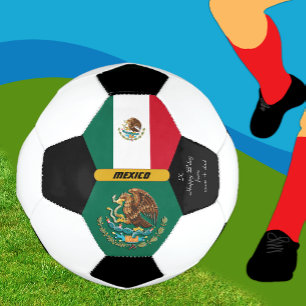 Mexique Personnalisé, Drapeau, Photo Soccer Ball