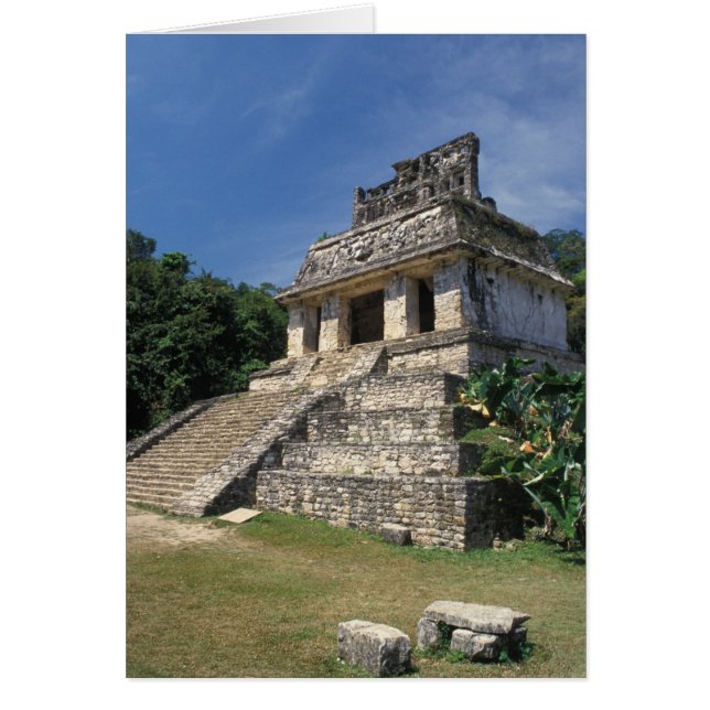 Mexique, province de Chiapas, Palenque. Temple de (Devant)