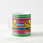 Mexique Sombrero Stripe Mug (Devant gauche)