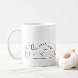Mexique Stylisé Skyline Café Mug