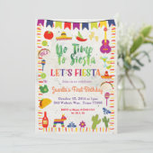 Mexique Taco 1er anniversaire Invitation (Debout devant)