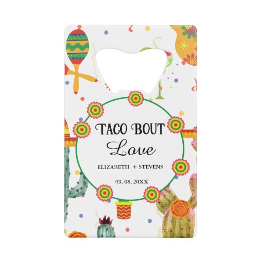 Mexique Taco Bout Amour Fête des mariées Fête Favo (Devant)