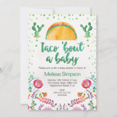 Mexique Taco Bout Une Invitation Baby shower (Devant)