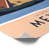 Mexique Travel poster Chichen itza (Coin)
