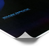 Mexique Volcano Paricoutine Poster vintage restaur (Coin)