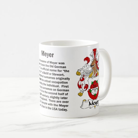 Meyer Family Crest mok (Voorkant rechts)