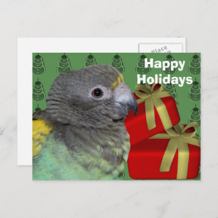 Meyers Parrot kerstfeestdag Briefkaart