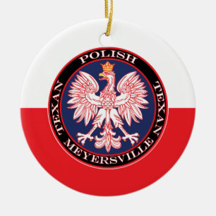 Meyersville Poland Texan Keramisch Ornament
