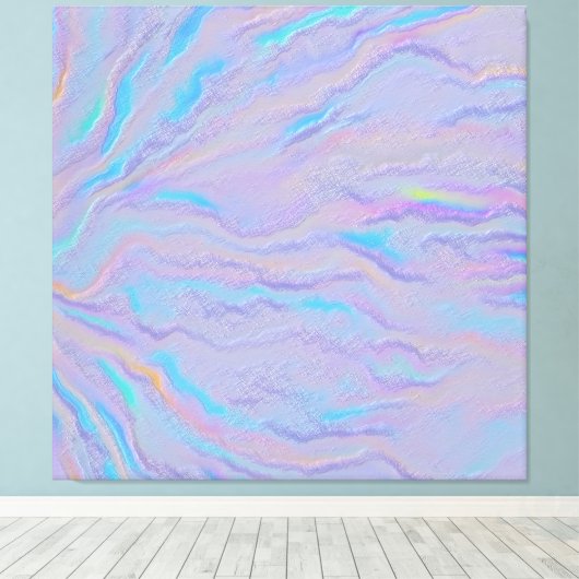 Mezmerizing Iridescent Stone Canvas Afdruk (Insitu (Houten vloer))