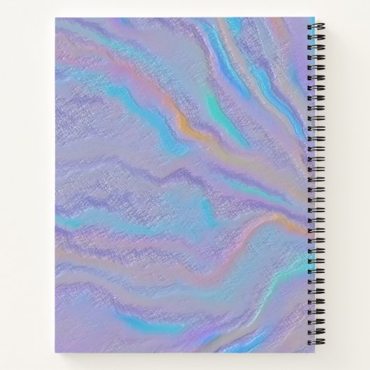 Mezmerizing Iridescent Stone Notitieboek (Achterkant)