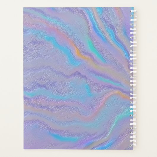 Mezmerizing Iridescent Stone Planner (Achterkant)