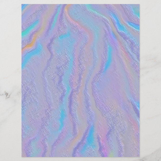 Mezmerizing Iridescent Stone Scrapbook Paper (Voorkant)