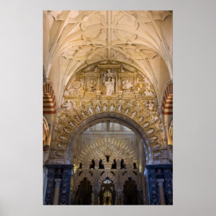 Mezquita Cathedral Interior de Cordoba Poster