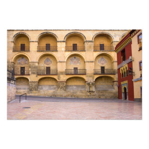 Mezquita en Plaza del Triunfo in Cordoba Foto Afdruk