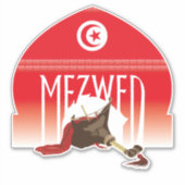 Mezwed - Tunesische doedelzak Sticker (Voorkant)