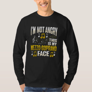 Mezzo-Sopraan Stemontwerp voor een Koorlid T-shirt