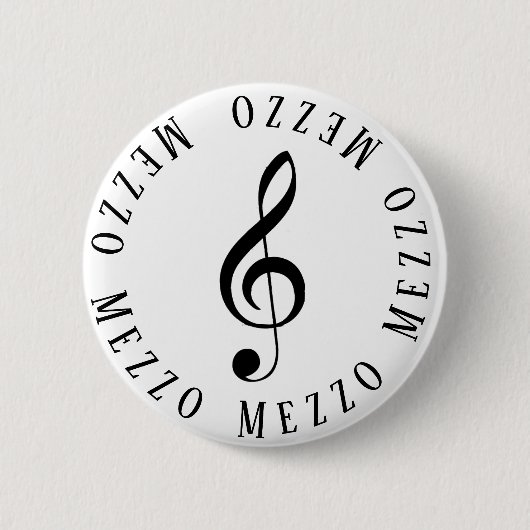 Mezzo Zanger Treble Clef Button (Voorkant)