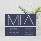 MFA Graduation Party Invitation (Debout devant)