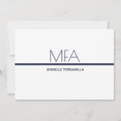 MFA Graduation Party Invitation (Dos)
