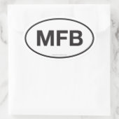 MFB erfgoed Ovale Sticker (Tas)