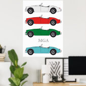 MG A poster (Thuiskantoor)