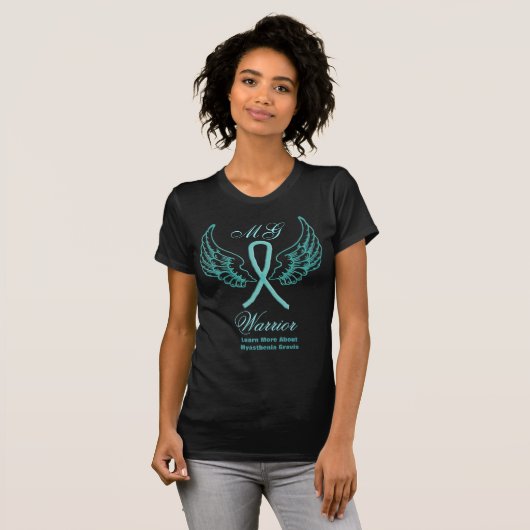 MG Angel Wings Awareness Ribbon Shirt (Voorkant volledig)