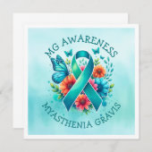 MG Bewustzijn | Myasthenia gravis-lint (Voorkant / Achterkant)