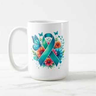 MG Bewustzijn | Myasthenia Gravis Warrior Ribbon Koffiemok