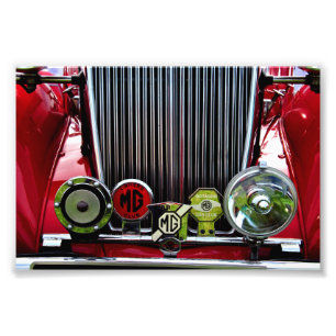 MG Classic British Sports Motor Car Foto Afdruk