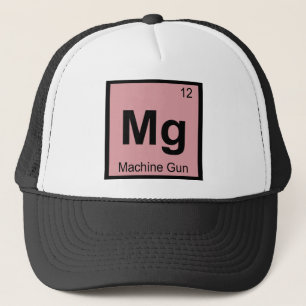 Mg - Machinegeweer Chemie Periodiek Systeem Symboo Trucker Pet
