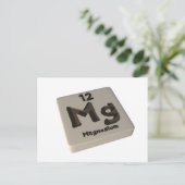 Mg magnesium briefkaart (Staand voorkant)